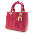 Dior Pink Leather  Lady Bag