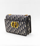Christian Dior Navy Blue 30 Montaigne Oblique 2 Way