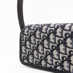 Dior Oblique Canvas and Leathe Blue Bag