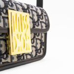 Dior Oblique Canvas and Leathe Blue Bag