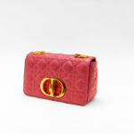 DIOR Caro Red Cannage Shoulder Bag