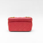 DIOR Caro Red Cannage Shoulder Bag