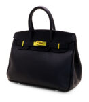 Hermes Kelly bag Black  leather
