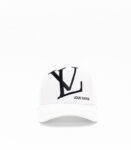 LV White Black Cap