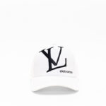 LV White Black Cap