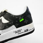 Nike Air Force Louis Vuitton x1 Low Black and white