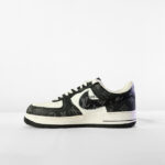 Nike Air Force Louis Vuitton x1 Low Black and white