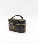 Mini Gaby leather vanity bag w strap