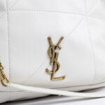 SAINT LAURENT - Jamie Pochon Saint Laurent shoulder bag in white leather