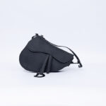Dior - Mini Saddle Bag Black Ultramatte Calfskin