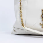 SAINT LAURENT - Jamie Pochon Saint Laurent shoulder bag in white leather