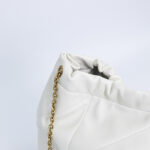 SAINT LAURENT - Jamie Pochon Saint Laurent shoulder bag in white leather