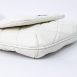 Saint Laurent Le 57 quilted shoulder bag white