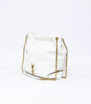 SAINT LAURENT - Jamie Pochon Saint Laurent shoulder bag in white leather