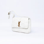 Saint Laurent Le 57 quilted shoulder bag white