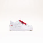 Nike Air Force 1 Supreme Low Leather Trainers White Shoes