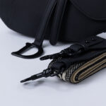 Dior - Mini Saddle Bag Black Ultramatte Calfskin