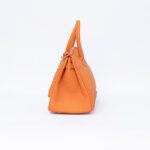 Hermes Kelly handbag in orange leather