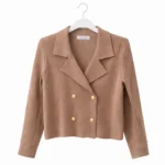Elegant Buttoned Knit Jacket