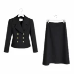 Regal Button Skirt Suit Set