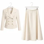 Regal Button Skirt Suit Set