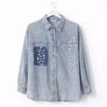 Chic Embellished Casual Shirt