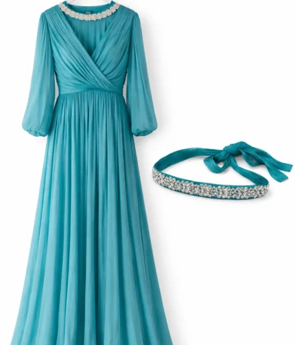 Evening dress hijab