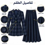 Pleated Skirt Suit